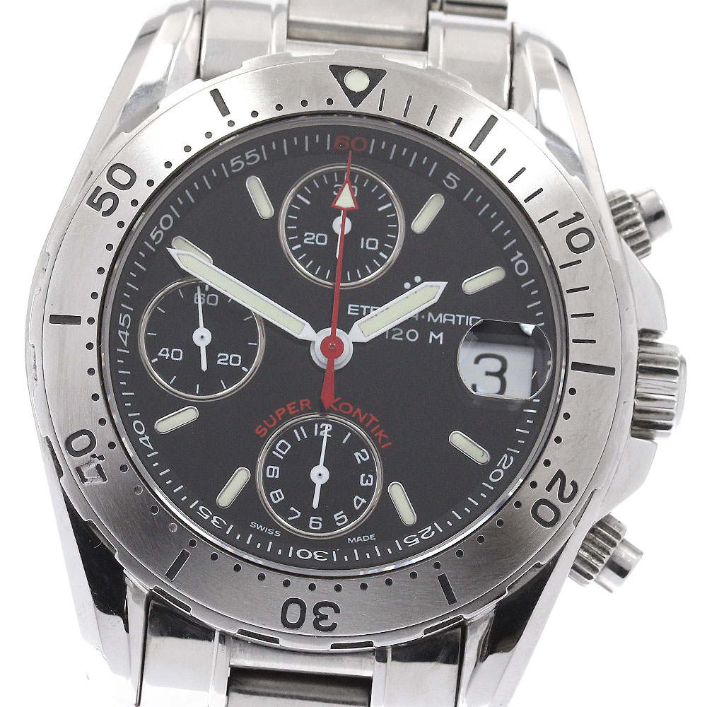 エテルナ Eterna 1578.41 エテルナマチック スーパーコンチキ クロノグラフ 自動巻き メンズ _952485【中古】