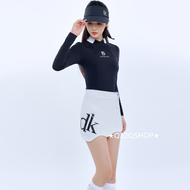 ゴルフウェア レディース スポーツウェア ゴルフスカート Tシャツ 長袖 スカート ポロシャツ 上下セット 大きいサイズ 黒 白 春夏 秋冬 速乾 韓国風 INS おしゃれ 5,435円