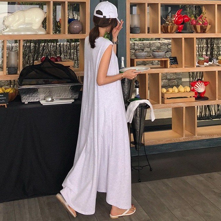 ワンピース レディース 40代 キレイめ マキシ丈ワンピース 夏 ノースリーブ ワンピース ゆったり 無地 きれいめ 40代 ウェア マタニティ オシャレ 韓国風30%制限