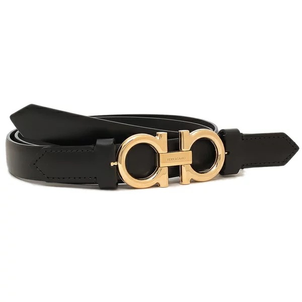 ベルト ダブルガンチーニ ブラック レディース Salvatore Ferragamo 23B707 715735