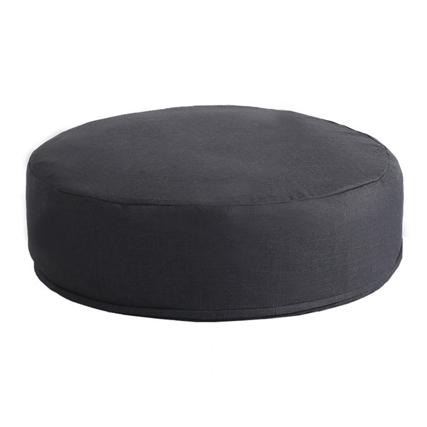 ホームテイスト SH-07-JURD しっとり沈むカバーリング低反発クッション 洗濯可能なクッションカバー 丸型 joue-ジュー- 単品 ブラック メーカー直送