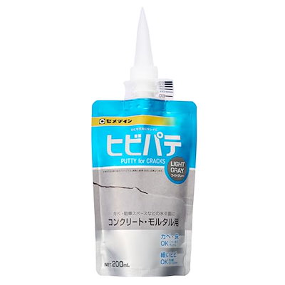 他サイト： セメダイン 4901761712644 外壁のヒビ補修 ヒビパテ ライトグレーの商品画像