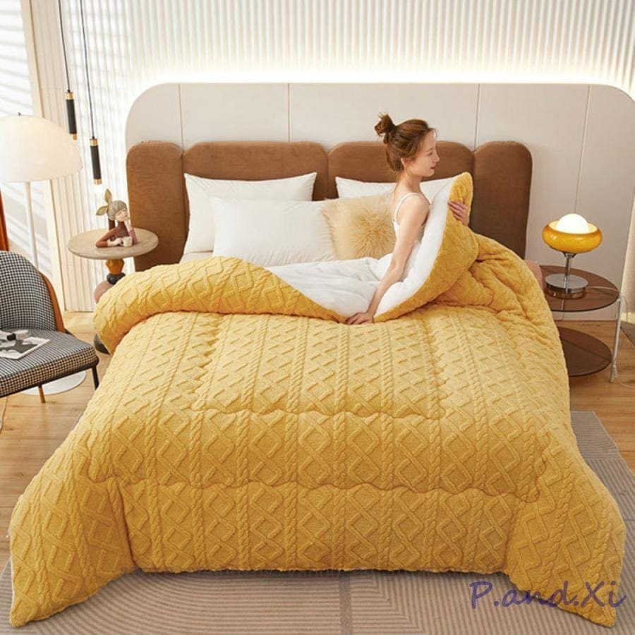 掛け布団 シングル シープボア 毛布ふとん 厚手 掛け布団 用 寝具 中綿入り 保温 ボア フランネル 毛布ふとん 無地 ふわふわ あたたか おしゃれ