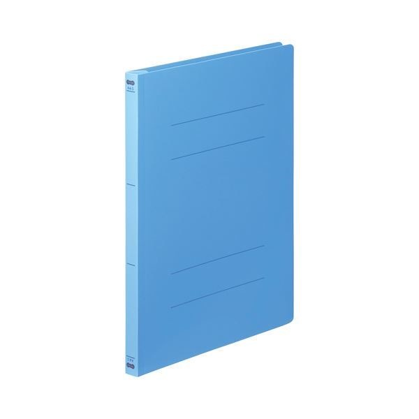 （まとめ） TANOSEE フラットファイル（PP） A4タテ 150枚収容 背幅17mm ブルー 1セット（25冊：5冊5パック） 2セット 7,497円