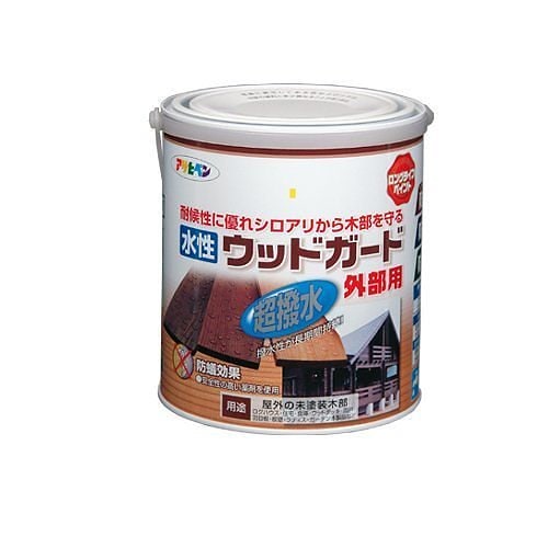 （まとめ買い）水性ウッドガード外部用 ウォルナット 1.6L [x3缶セット]