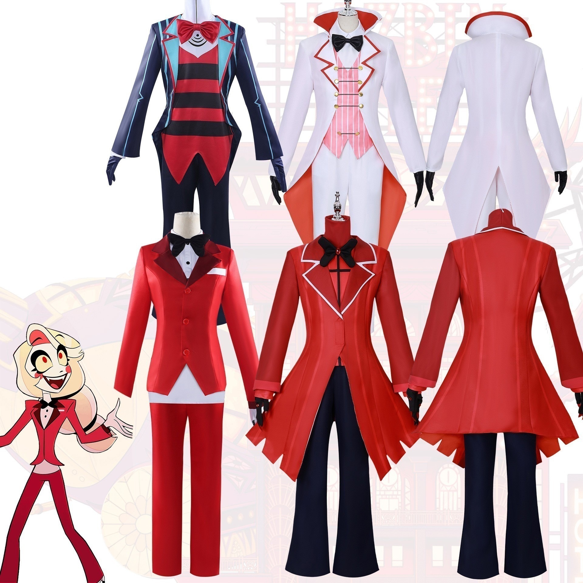 【即納&迅速な出荷】地獄宿屋服ルシファアラストコスプレシャリー朝星が服セットを演じます