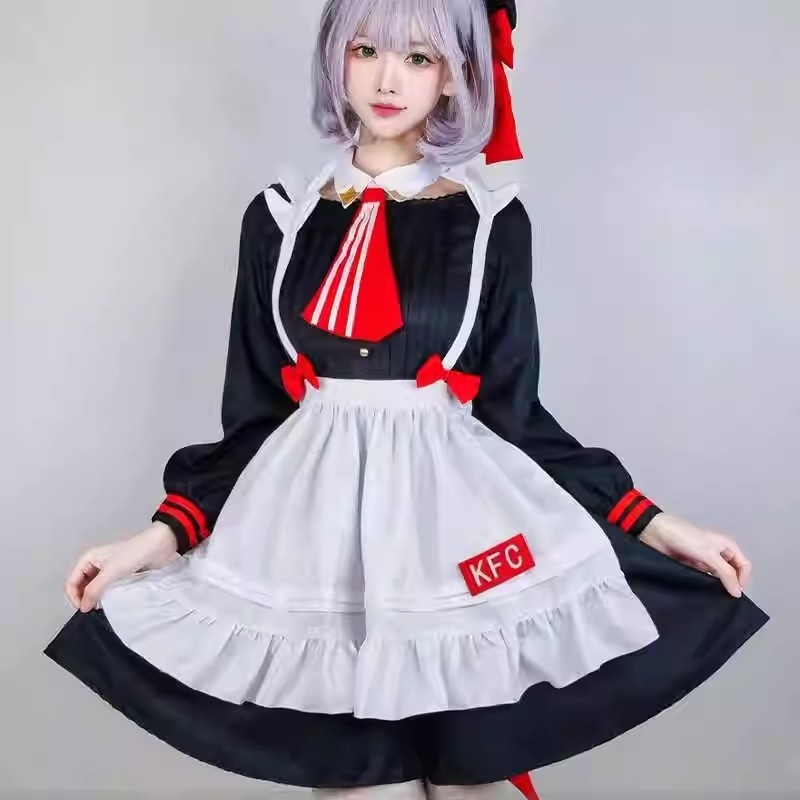 高品質 原神ノエルコス服 Kfcリンケージメイド服セクシードレスlサイズ