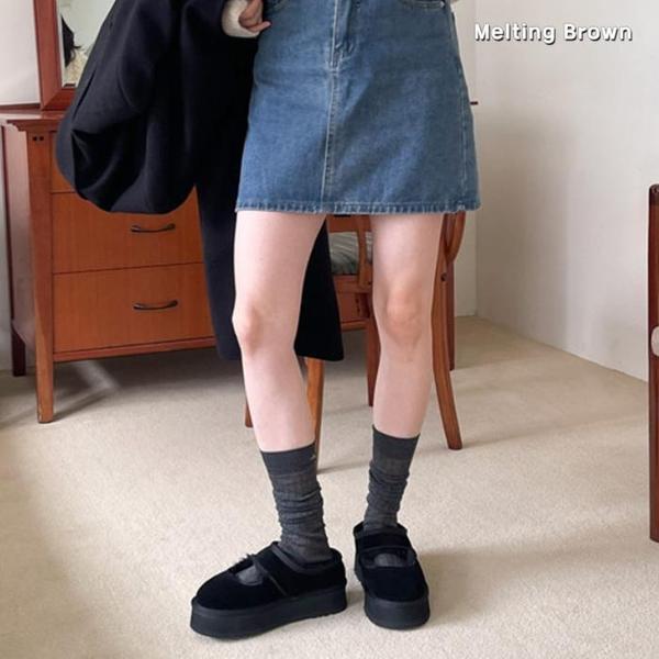 女性用冬のファーサンダル K82