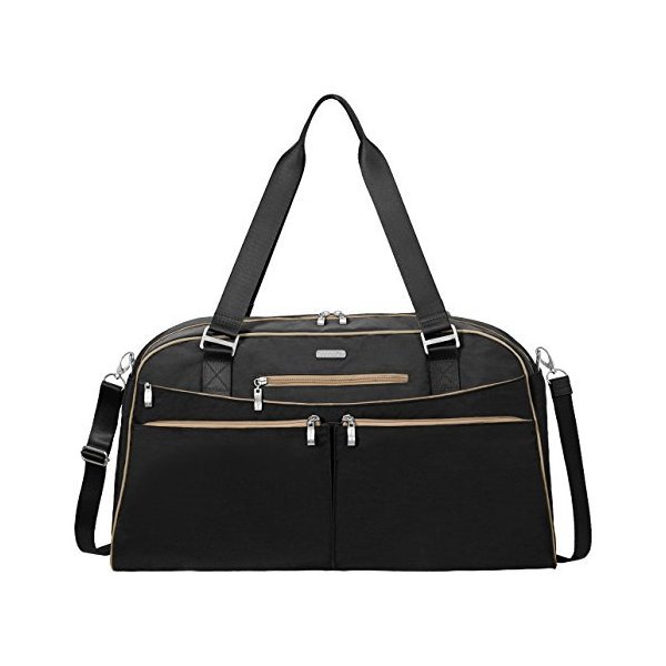 Baggallini Weekender Travel Tote Bag， Black/Sand， One Size 並行輸入品 26,353円