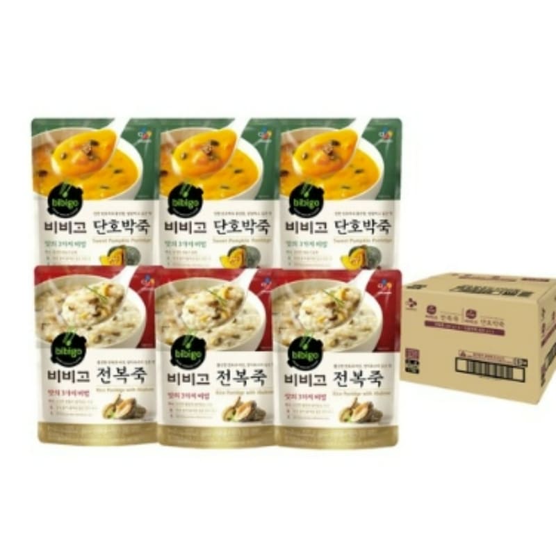 [3+3]韓国お粥アワビの粥.かぼちゃ粥 韓国栄養韓国料理韓国食品