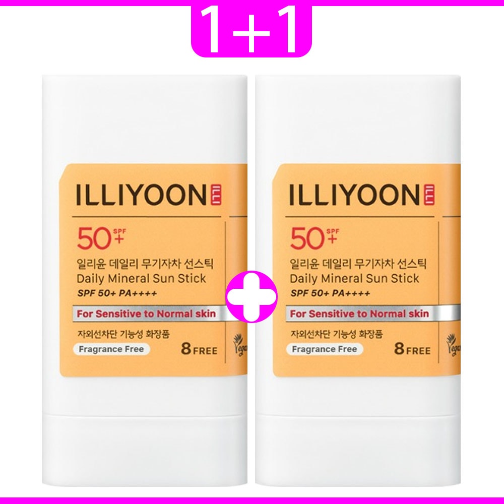 1+1 デイリー 無機系 サンスティック SPF50+ PA++++ 日焼け止め