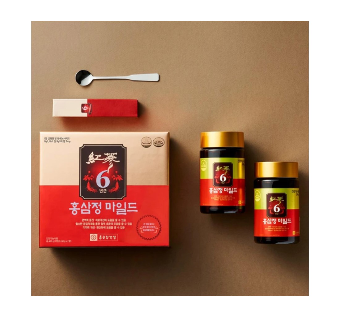 [韓国商品館] GIFT SET 韓国産6年根紅参亭マイルド1箱 (240gx2個入)+ショッピングバッグ