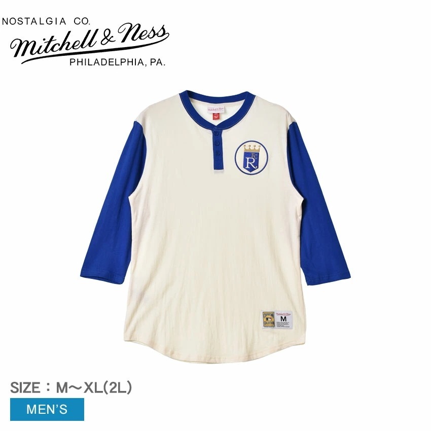 カンザスシティロイヤルズ MLB アイコン ヘンリーシャツ THNL3210-KCRYYPPPCREA メンズ Henley ヘンリー MLB Kansas City