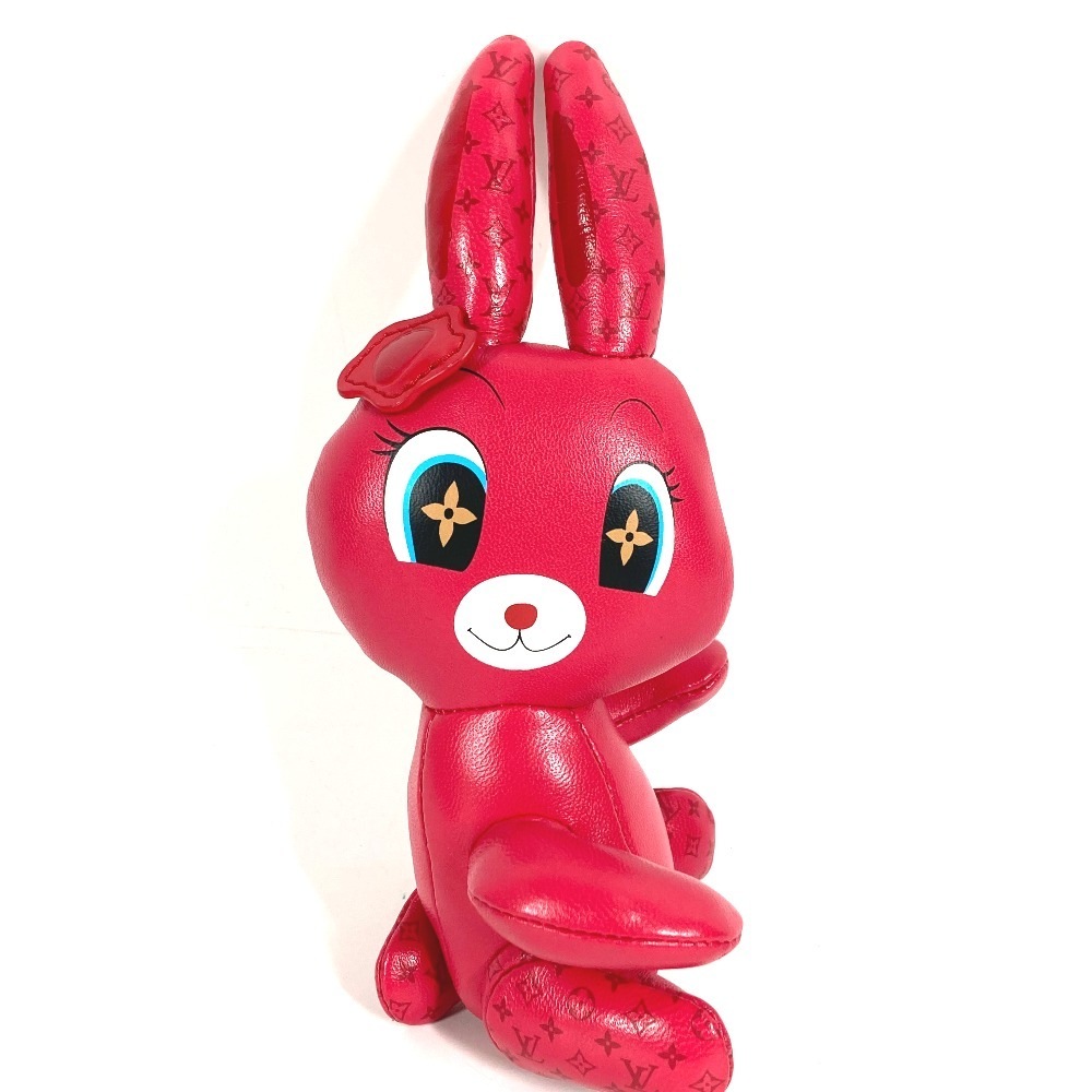 キーホルダー M01979 アニモグラム ラビット うさぎ モノグラム バッグチャーム レザー ピンク