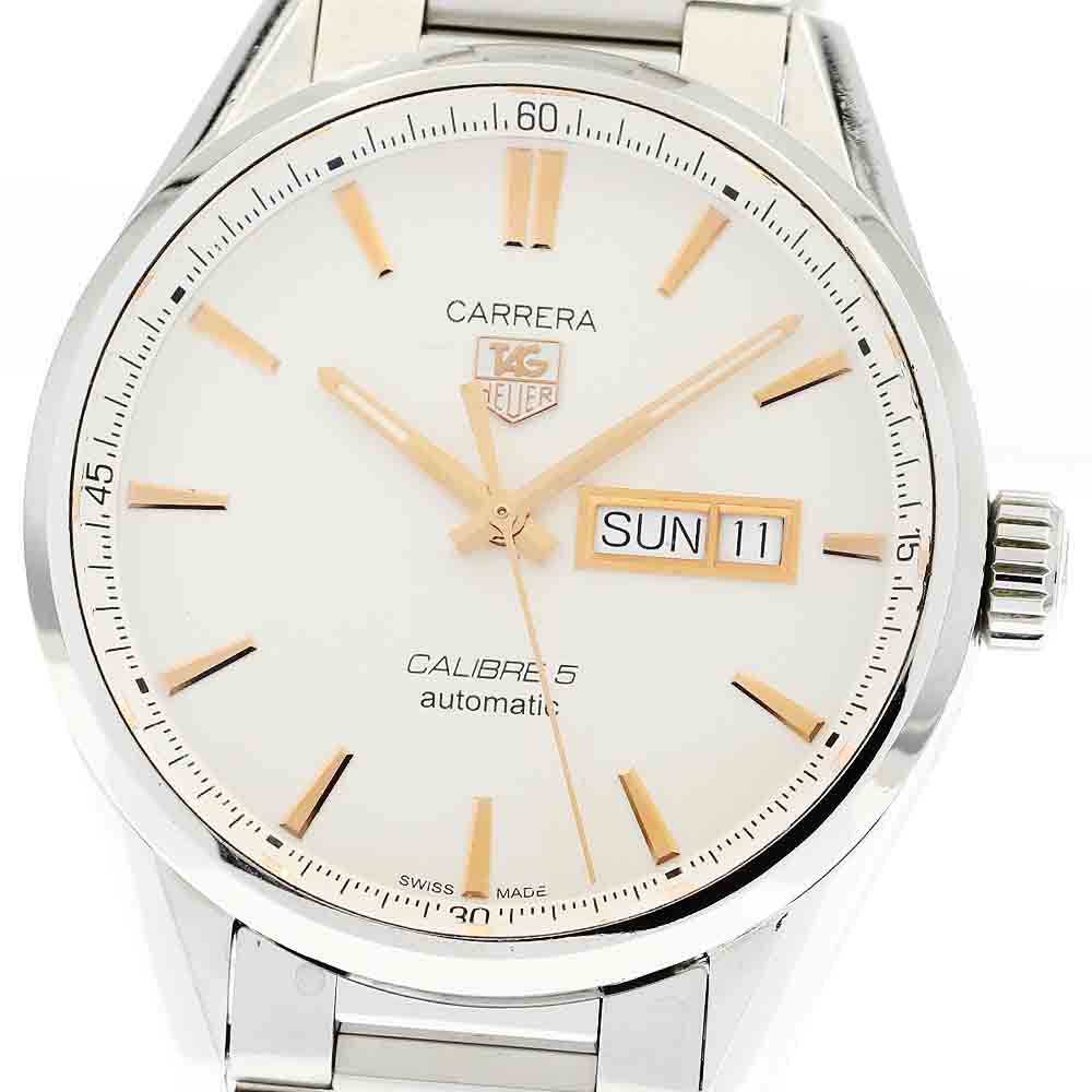 タグホイヤー TAG HEUER WAR201D-1 カレラ キャリバー5 デイデイト 自動巻き メンズ _874947【中古】