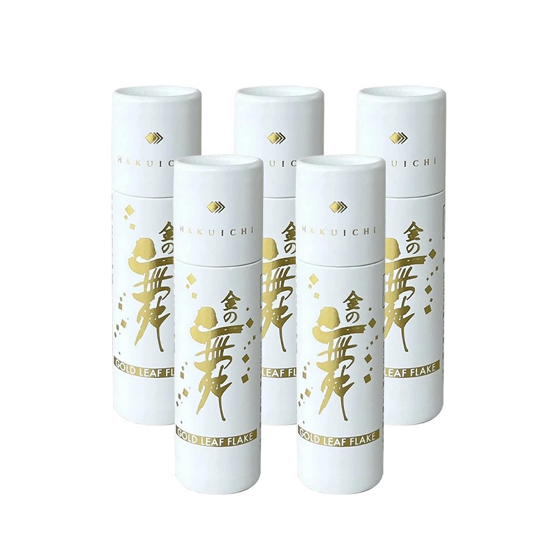食用金箔 金の舞 紙筒 0.03g 5本セット 箔一 金沢 食品添加物 金箔製剤