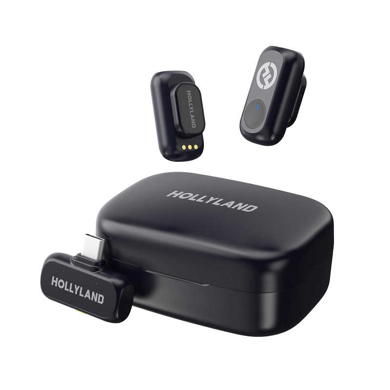 HOLLYLAND　LARK A1 Duo(スペースグレーUSB-Cレシーバー＋充電ケース付)ワイヤレスマイク　LARK-A1-Duo 5,544円