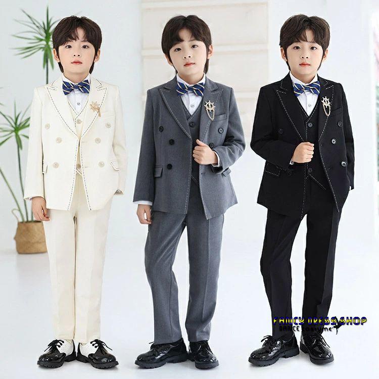 ラケット陸上格闘技ダンス男の子 スーツ スーツ フォーマル ベージュ グレー スクール制服 服装 セレモニースーツ 小学生 キッズ 幼児 子供服 黒 幼稚園 男児 【制服標準装備】卒業式 ベビ