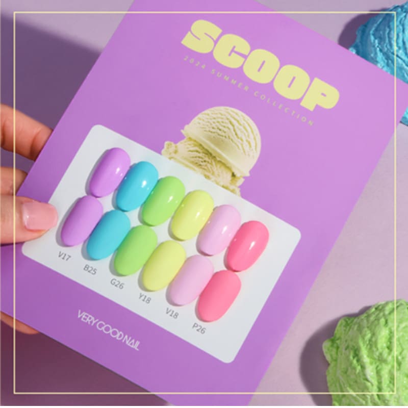 VERY GOOD NAIL / SCOOP SUMMER COLOR GEL 6 SET