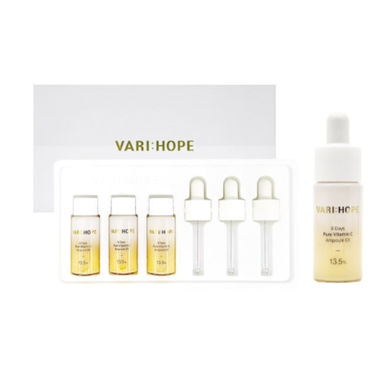 エイトデイズ ピュアビタミンC アンプルエキスパート 15g 純粋ビタミン 3個