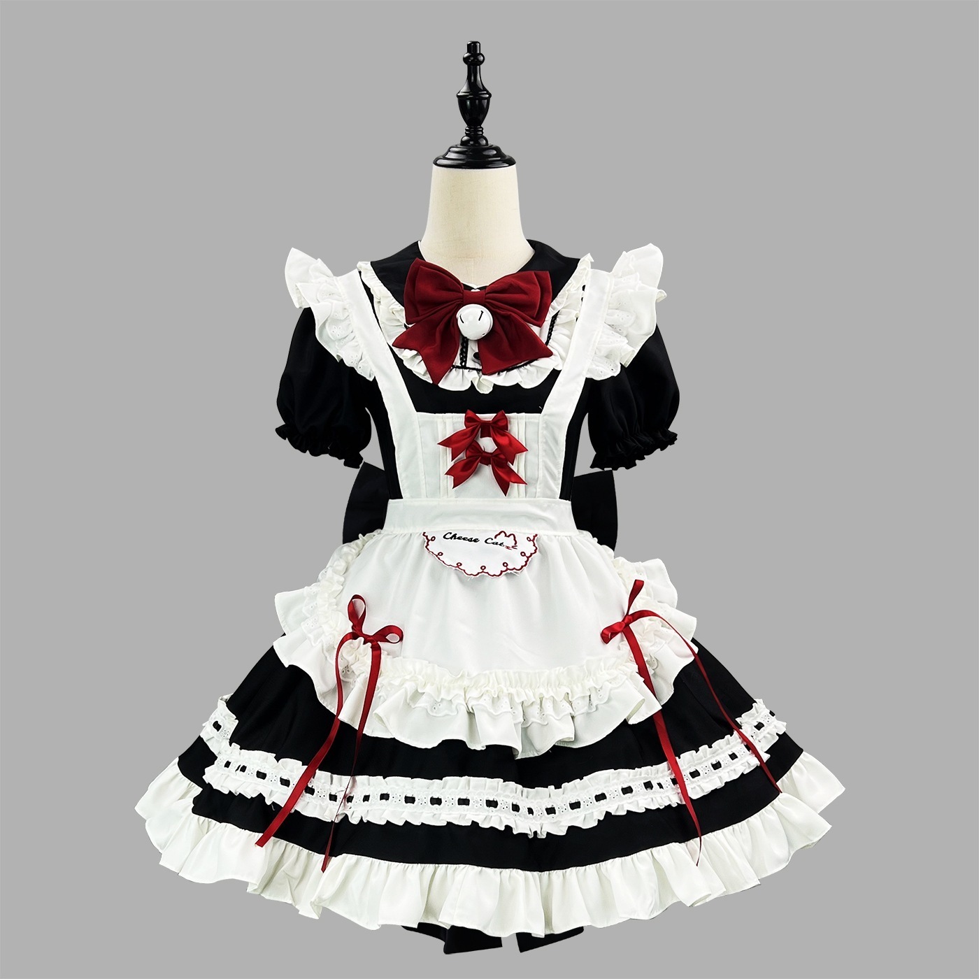 新作白黒可爱いソフト妹メイドlolitaワンピース女子服ソフト妹カフェ二次元