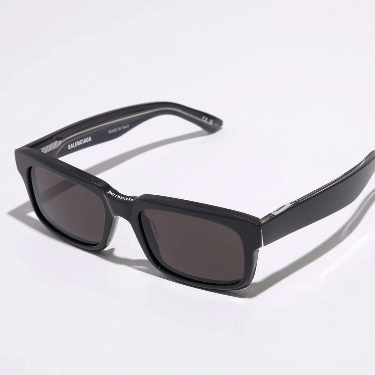 BALENCIAGA バレンシアガ サングラス BB0345S メンズ スクエア型 セルフレーム フルリム ロゴ アイウェア 004/GREY-GREY-GREY