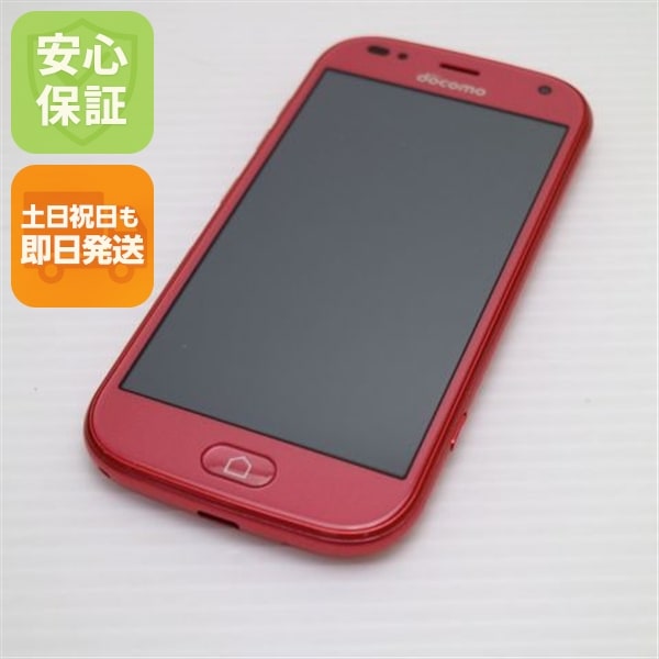 新品同様 F-42A らくらくスマートフォン ピンク 白ロム 富士通 88