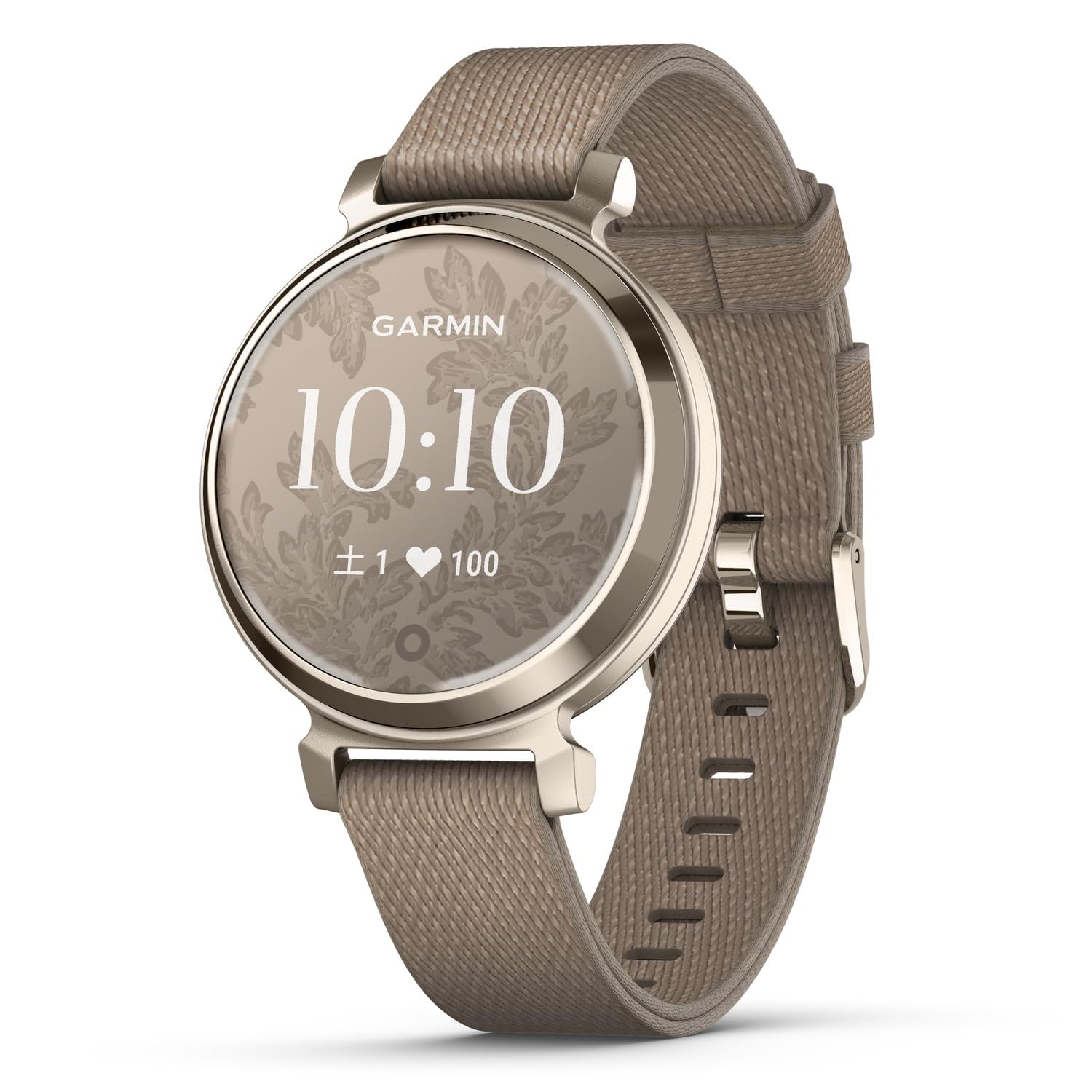 ガーミン(GARMIN) Lily 2 Classic Coffee Nylon/Cream Gold [Suica対応モデル/フル充電で5日間稼働/睡眠分析/ストレス値/BodyBattery/スマ