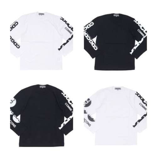 国内発送 / 正規店買付 【COMME des GARCONS】 CDG ロゴ レタリング Tシャツ 長袖