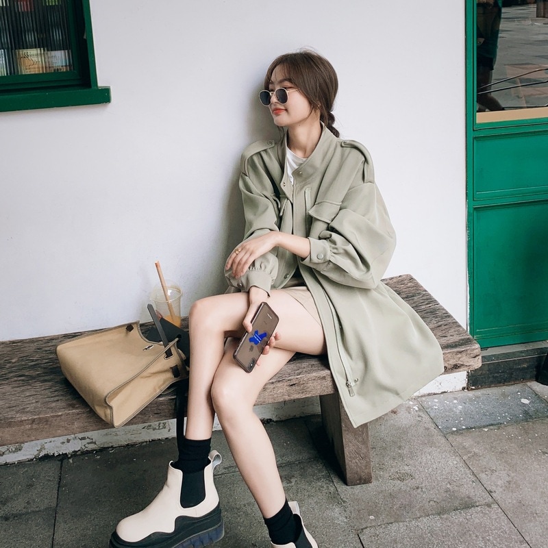 レディース春服アウターショート流行りジャケット韓国ファッション長袖トップス2024ブランド新作