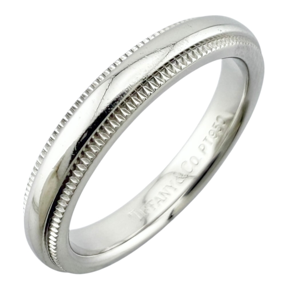 ティファニー ミルグレイン リング 指輪 6.5号 Pt950プラチナ TIFFANY&Co. 中古 美品 44,880円