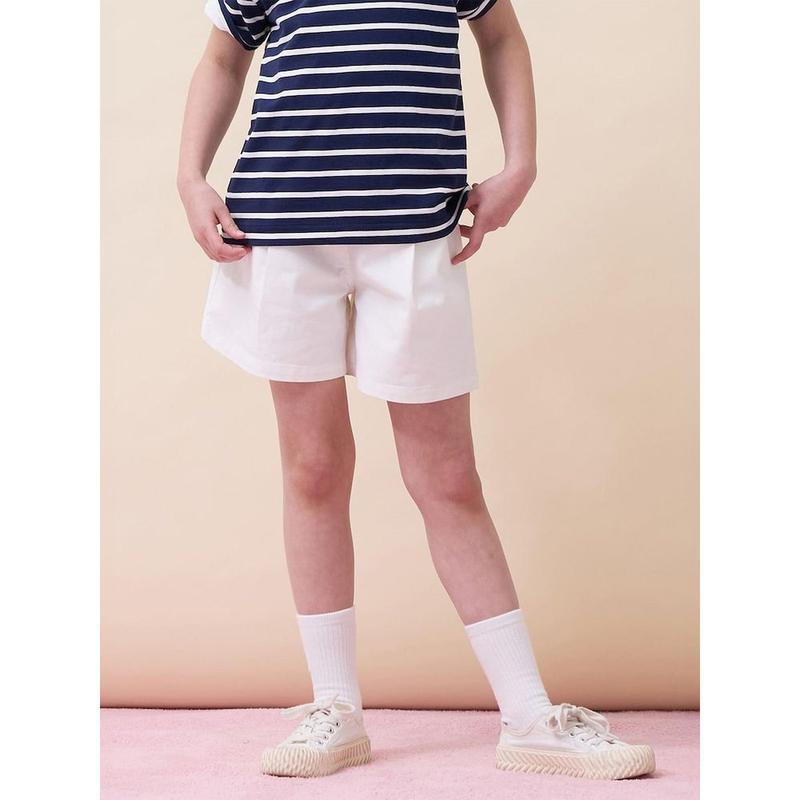 女の子用ウーブンショーツ　アイボリー