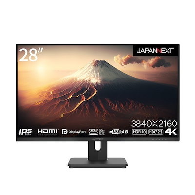 他サイト： JAPANNEXT JN-IPS282UHDR-C65W ブラック [液晶ディスプレイ 28型]の商品画像