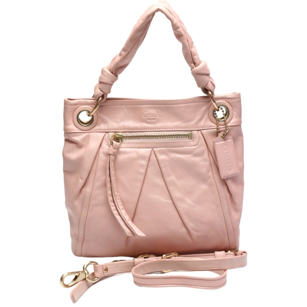 13416 バックパーカー レザー カーフ 2way ピンク