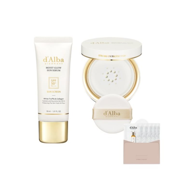 モイストグロー サンセラム ファクトタイプ SPF50 + PA +++ 13ml + チューブタイプ 30ml + セラム クレンザー 3ml x 5p セット