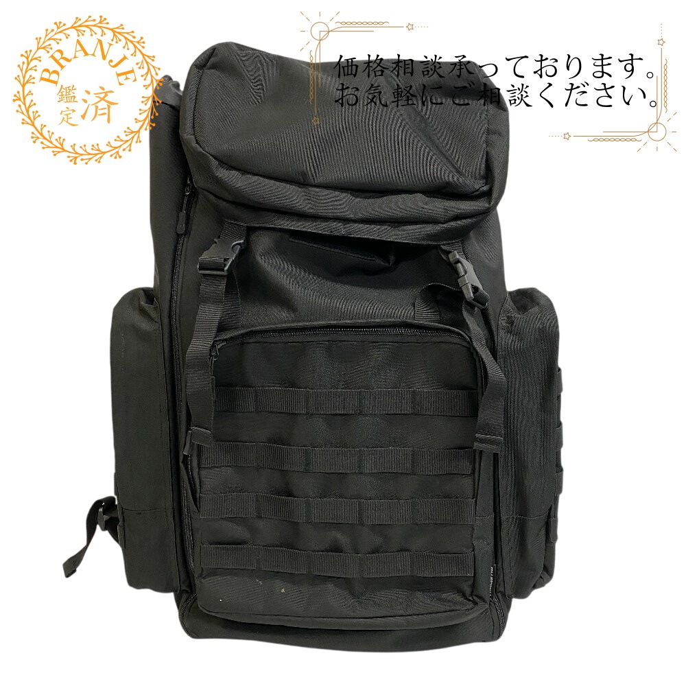 タクティカル スリングバックパック キャンバス リュック・デイパック ブラック ブランド