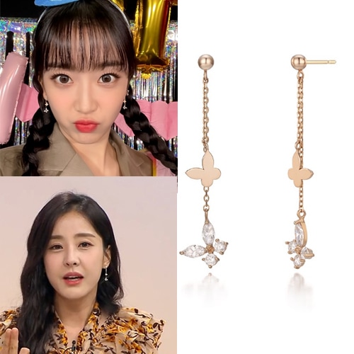 [STAYC着用] 14kイブニングピアス/大学生ファッション 韓国人気ファッション 韓国ジュエリー 人気ジュエリー 韓国ファッション