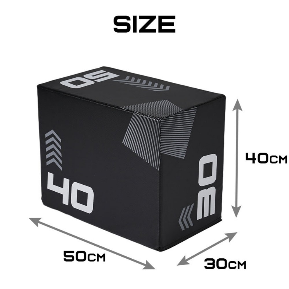 【赤字覚悟 在庫一掃】【30×40×50cm】プライオボックス ソフト 昇降台 跳び箱 プライオメトリクス ボックス ジャンプ台 ステップ台 3in1 体幹 トレーニング