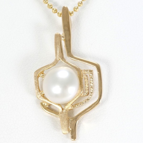 K18 18金 YG イエローゴールド ネックレス パール(真珠) 約40cm ジュエリー 中古ネックレス