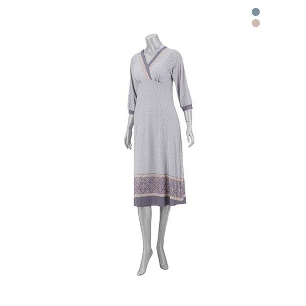 シンプル幾何ボーダープリントカップドレス(SVGN7182)