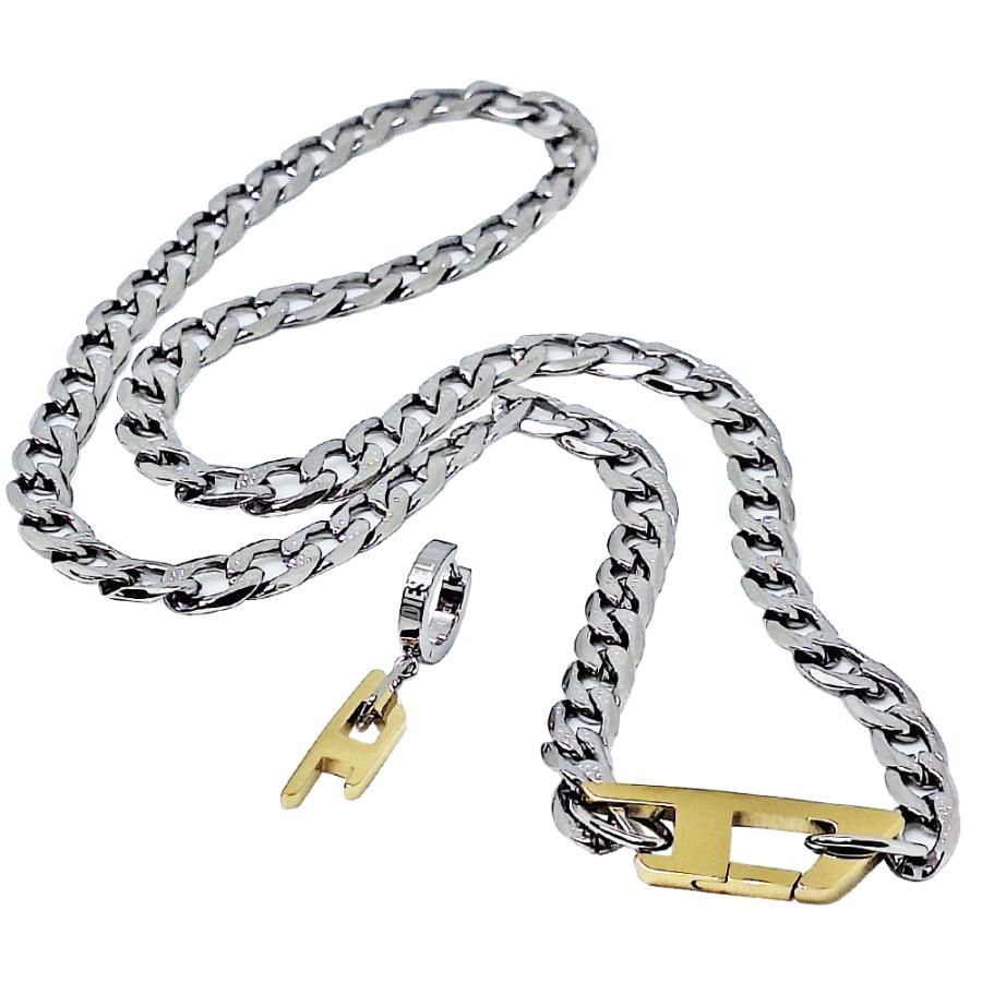 DIE メンズ ネックレス 片耳ピアス セット DX1343040 DX1419931