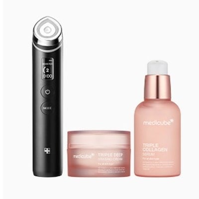 [美品]メディキューブブースタープロセラム3本セット Qoo10] メディキューブ ブースター プロ 水光セット(エイジアー