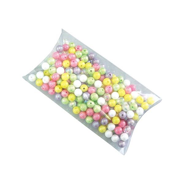 （まとめ）サンワ パールビーズ ミックス 約200個入 [x5セット]