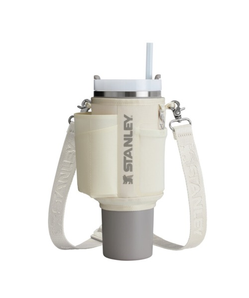 【STANLEY】 ALL DAY CARRYALL QUENCHER H2.0 TUMBLER 1.18L STRAP BAG CREAM タンブラー 正規品