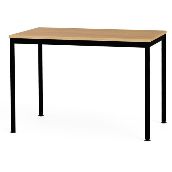 FDF-1060KMBK フラットテーブル100×60cm オーク ブラック メーカー直送