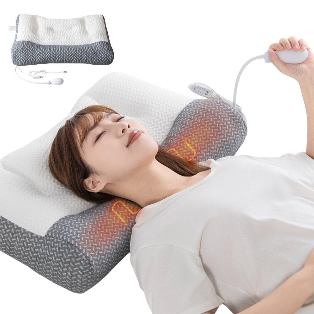 【眠りの夢枕Pro 】夢枕 ストレートネック対策枕 枕 肩こり 首こり ストレートネック 首ポカポカ エアバッグ枕 まくら 頸椎安定 いびき防止低反発 ストレートネック枕 快眠枕 まくら 高さ調節