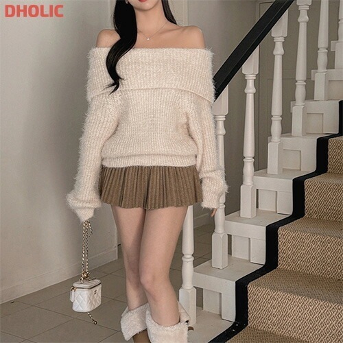 [メガ割りSALE]ワイドオフショルニット