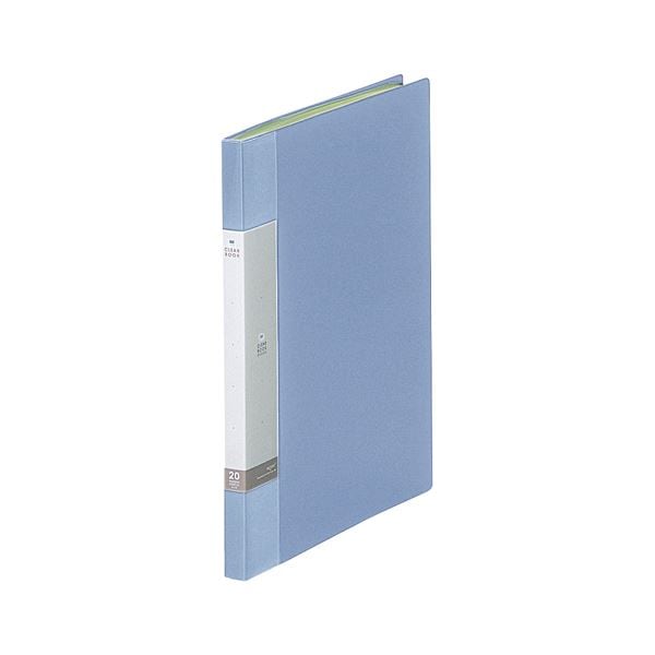 （まとめ） LIHIT LAB. クリヤーブック20P G3201-14 水 10冊(×2セット)