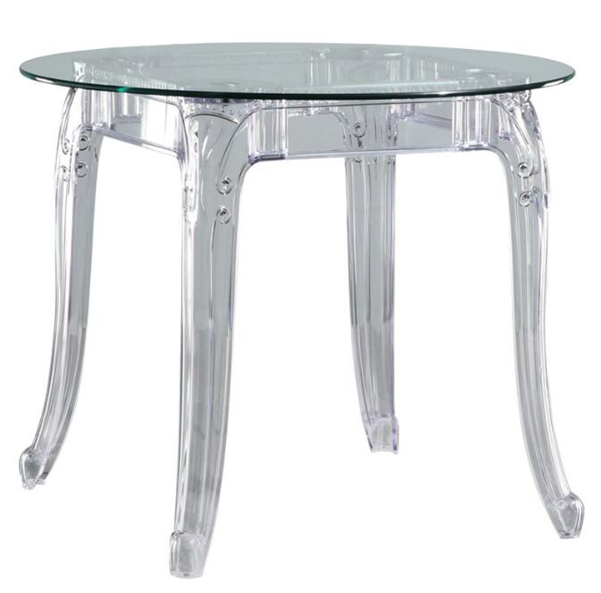 透明アクリルテーブルラウンドコーヒー家具正方形アクリルテーブルサイドテーブル丸型と正方形の透明なアクリルコーヒーテーブルアクリル結婚披露宴ラウンドガラスモダンテーブルダイニングテーブル