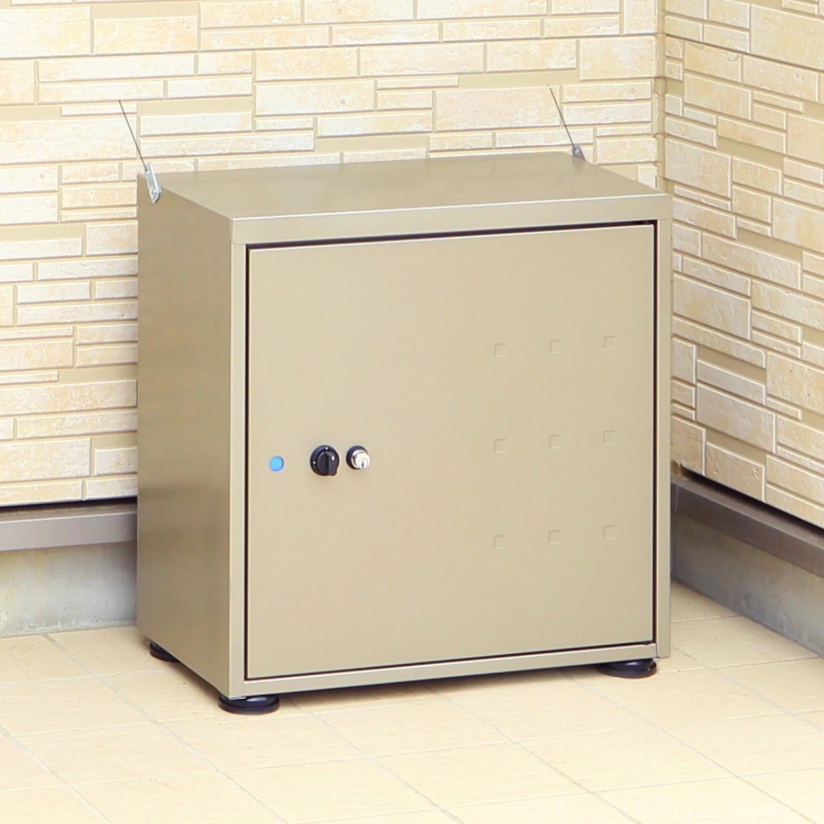 宅配ボックス レシーボ 幅48x奥行き28.5x高さ48cm グリーンライフ TR-2746 宅配 ボックス 置き配用ボックス 玄関 屋外 宅配BOX 一戸建て 据え置き 前開き